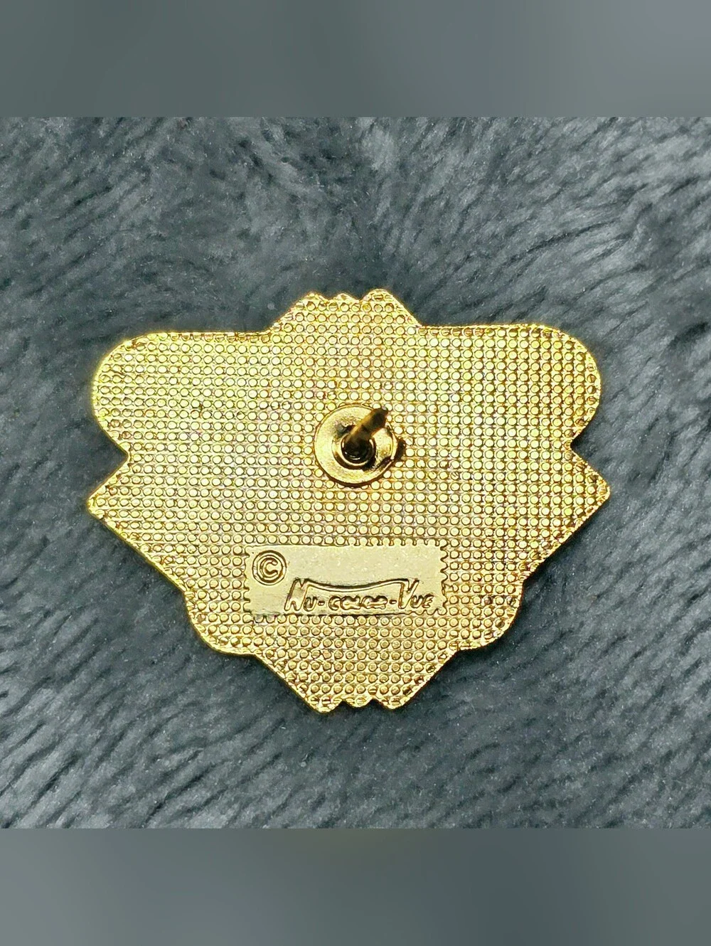 Coming Soon Vintage Brisbane Australia Skyline Enamel Lapel Pin Nu-Color-Vue